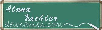 Alana Maehler Visitenkarte